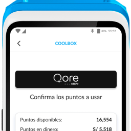 Captura del POS para la funcionalidad de Cobro con Canje en App de cobro